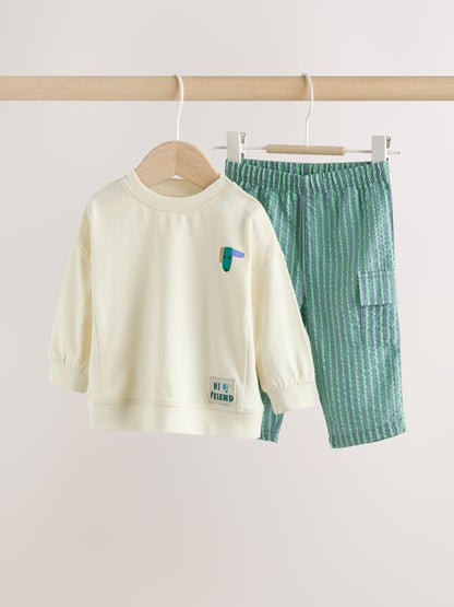 Green Dogs Baby Top and Trousers Set (0mths-3yrs) image 6