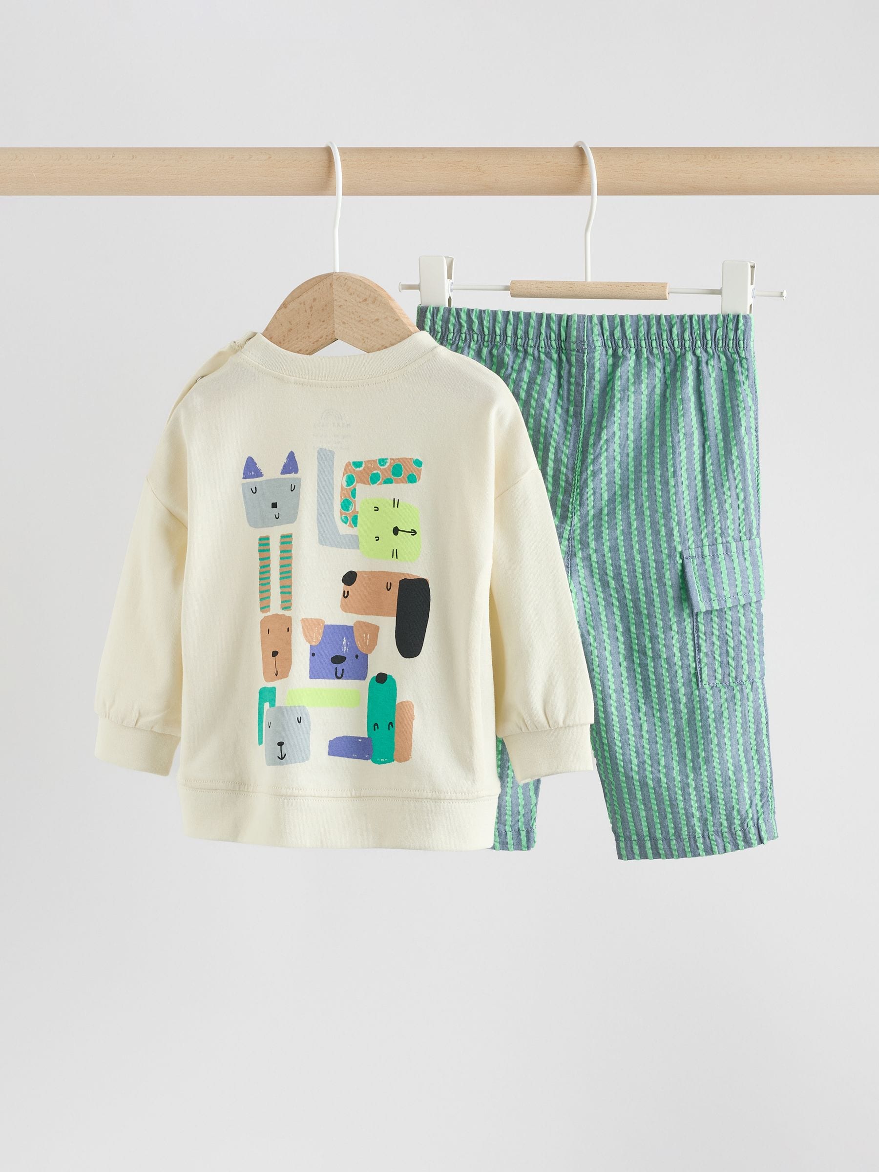 Green Dogs Baby Top and Trousers Set (0mths-3yrs) image 7