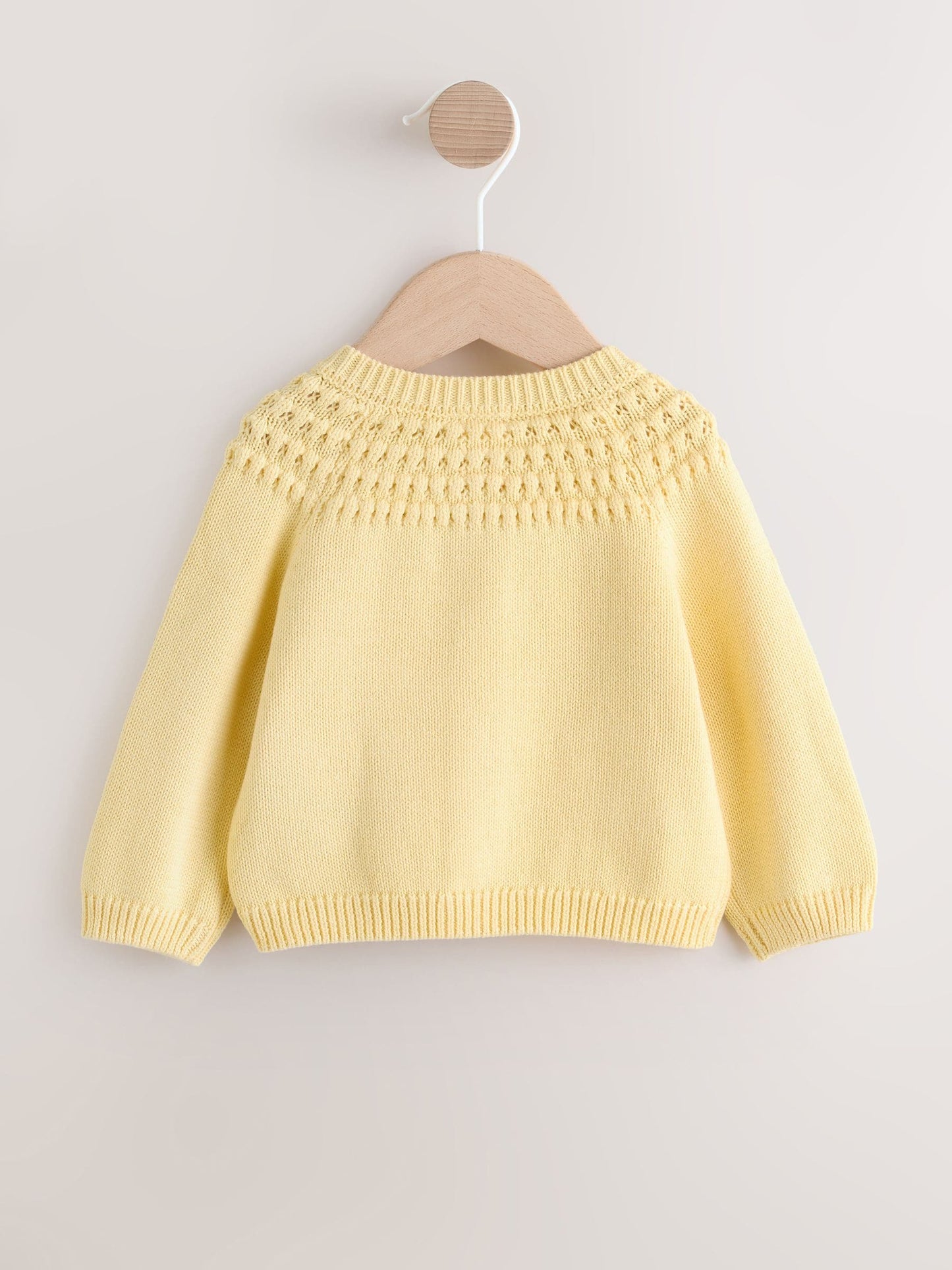 Dsiney Kidz - Yellow Heart Pocket Button Through Baby Cardigan (0mths-2yrs) image 2