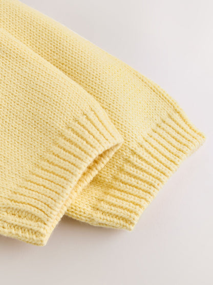 Dsiney Kidz - Yellow Heart Pocket Button Through Baby Cardigan (0mths-2yrs) image 6