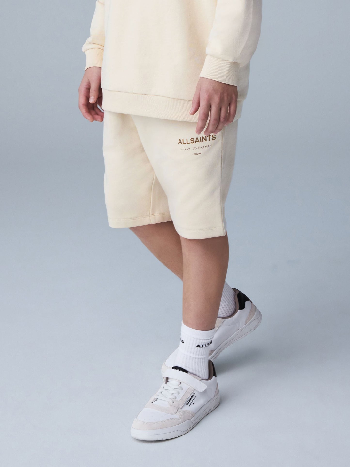 Dsiney Kidz - smALLSAINTS Neutral Underground Sweat Shorts image 2