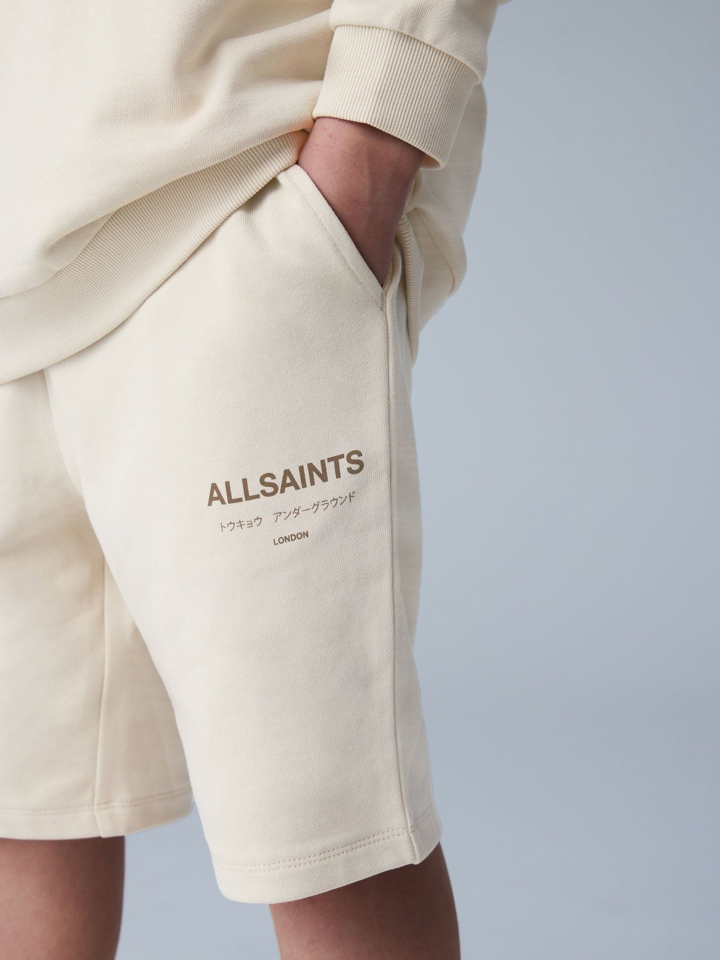 Dsiney Kidz - smALLSAINTS Neutral Underground Sweat Shorts image 3