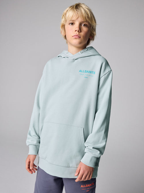 smALLSAINTS Light Blue Oversized Underground Pullover Hoodie - image 1
