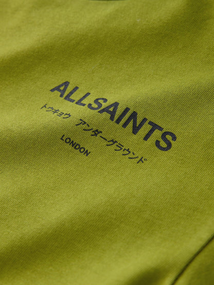Dsiney Kidz - smALLSAINTS Green Oversized Underground Crew Neck Cotton T-Shirt image 8