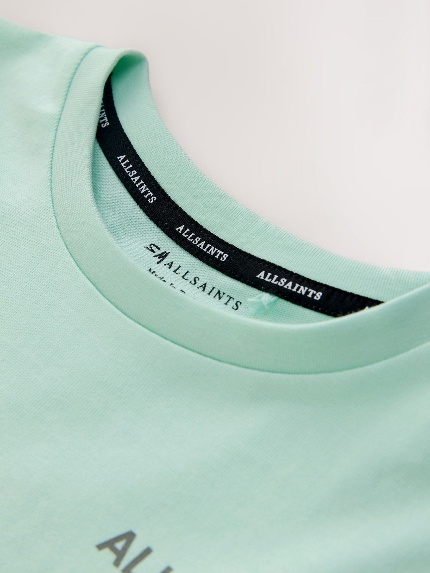 Dsiney Kidz - smALLSAINTS Mint Green Oversized Underground Crew Neck Cotton T-Shirt image 7