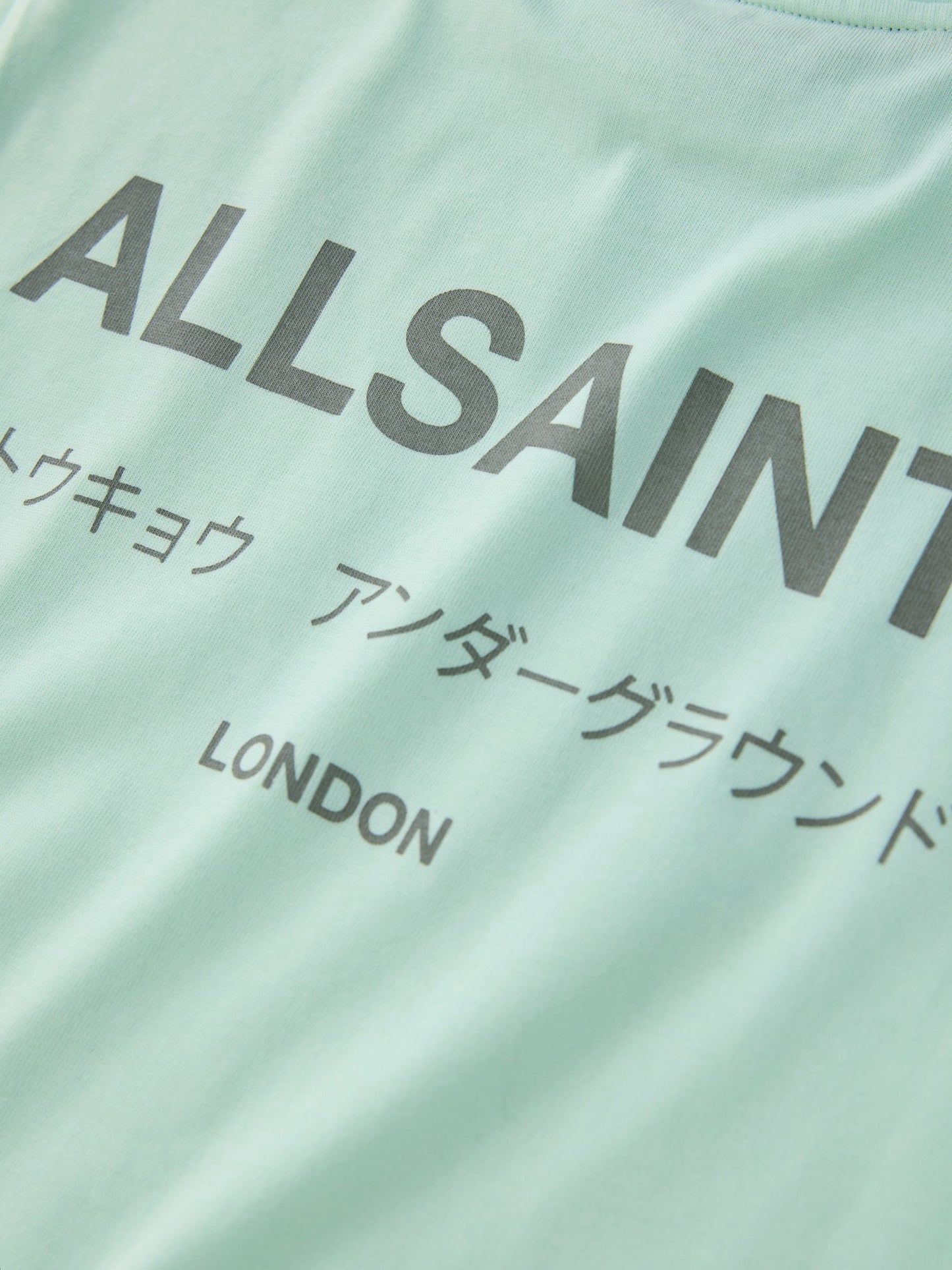 Dsiney Kidz - smALLSAINTS Mint Green Oversized Underground Crew Neck Cotton T-Shirt image 9