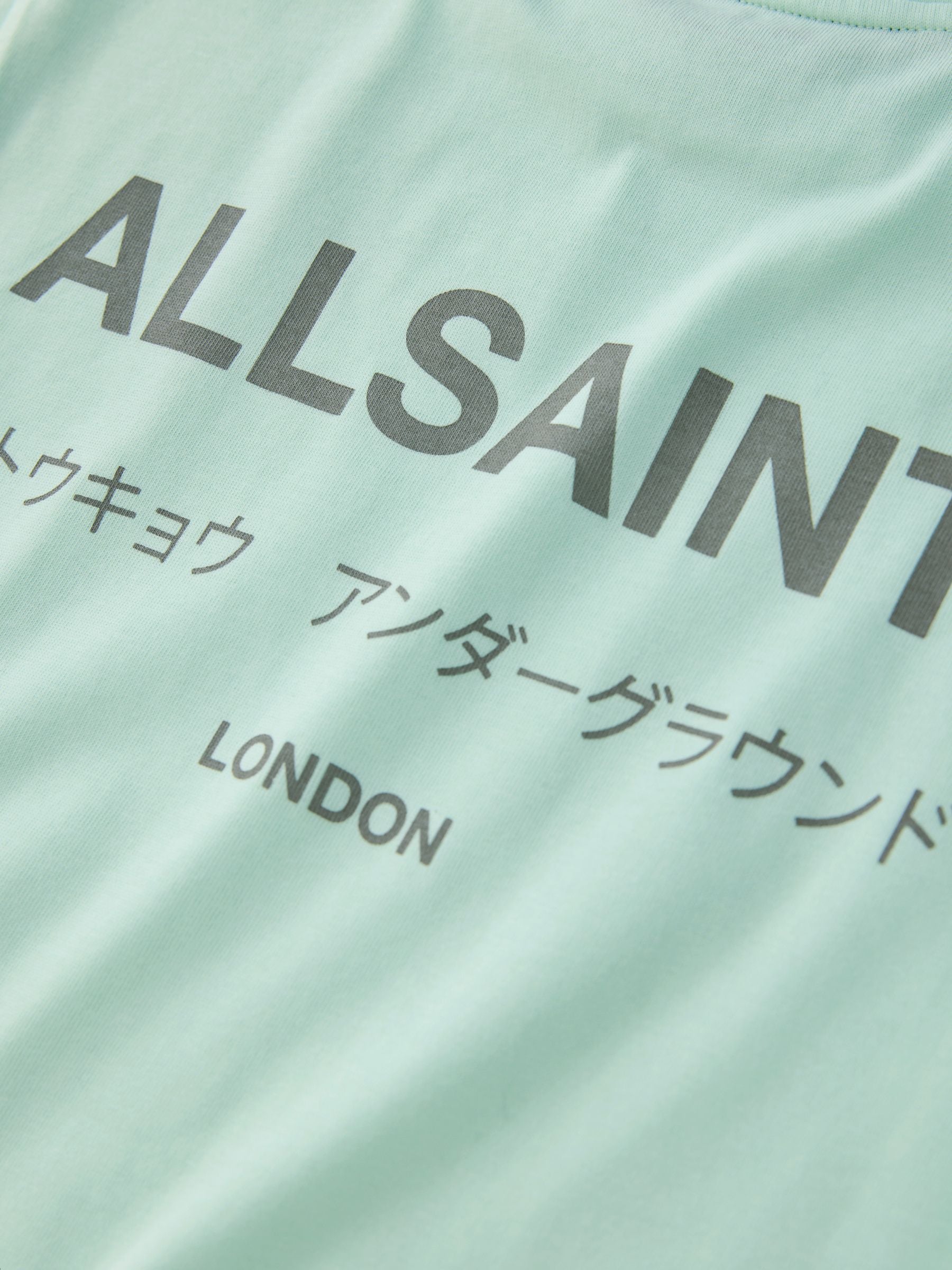 Dsiney Kidz - smALLSAINTS Mint Green Oversized Underground Crew Neck Cotton T-Shirt image 9