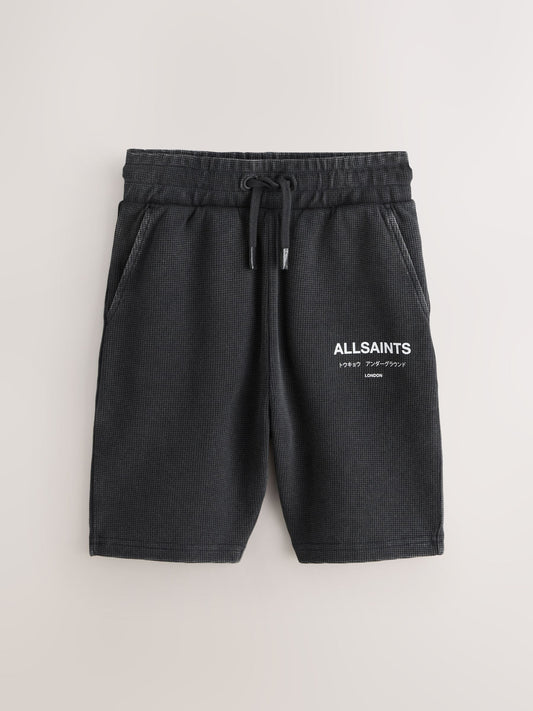 Disney Kidz - smALLSAINTS Washed Black/Waffle Underground Sweat Shorts image 1