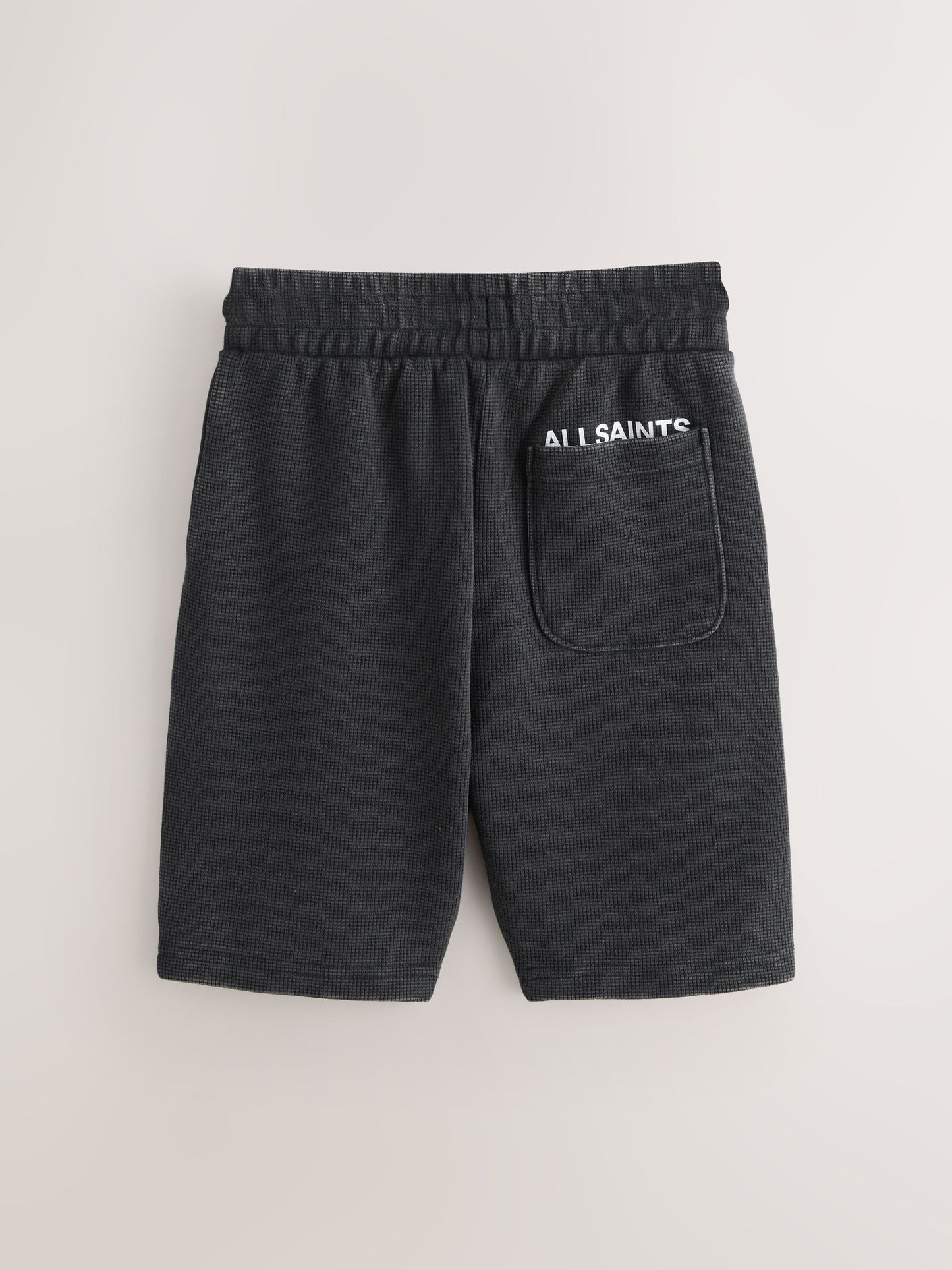 Dsiney Kidz - smALLSAINTS Washed Black/Waffle Underground Sweat Shorts image 2