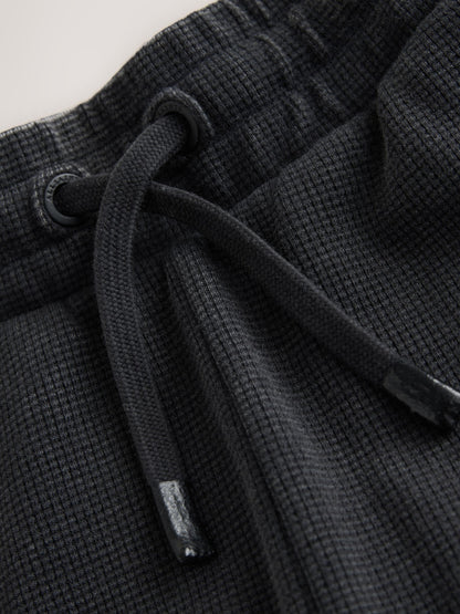 Dsiney Kidz - smALLSAINTS Washed Black/Waffle Underground Sweat Shorts image 3