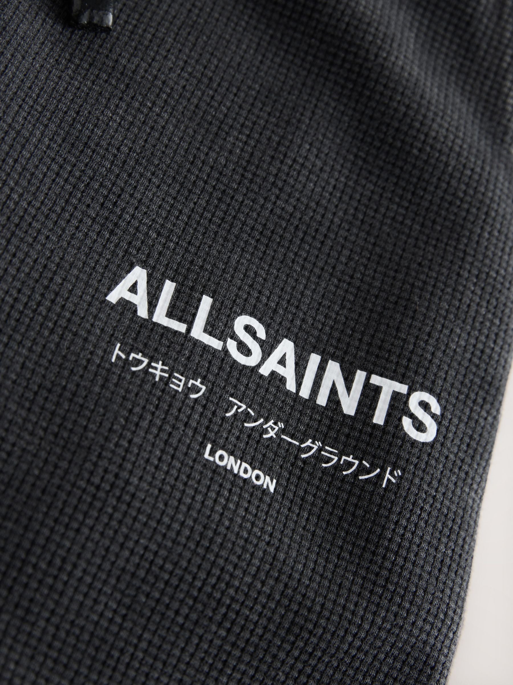 Dsiney Kidz - smALLSAINTS Washed Black/Waffle Underground Sweat Shorts image 4