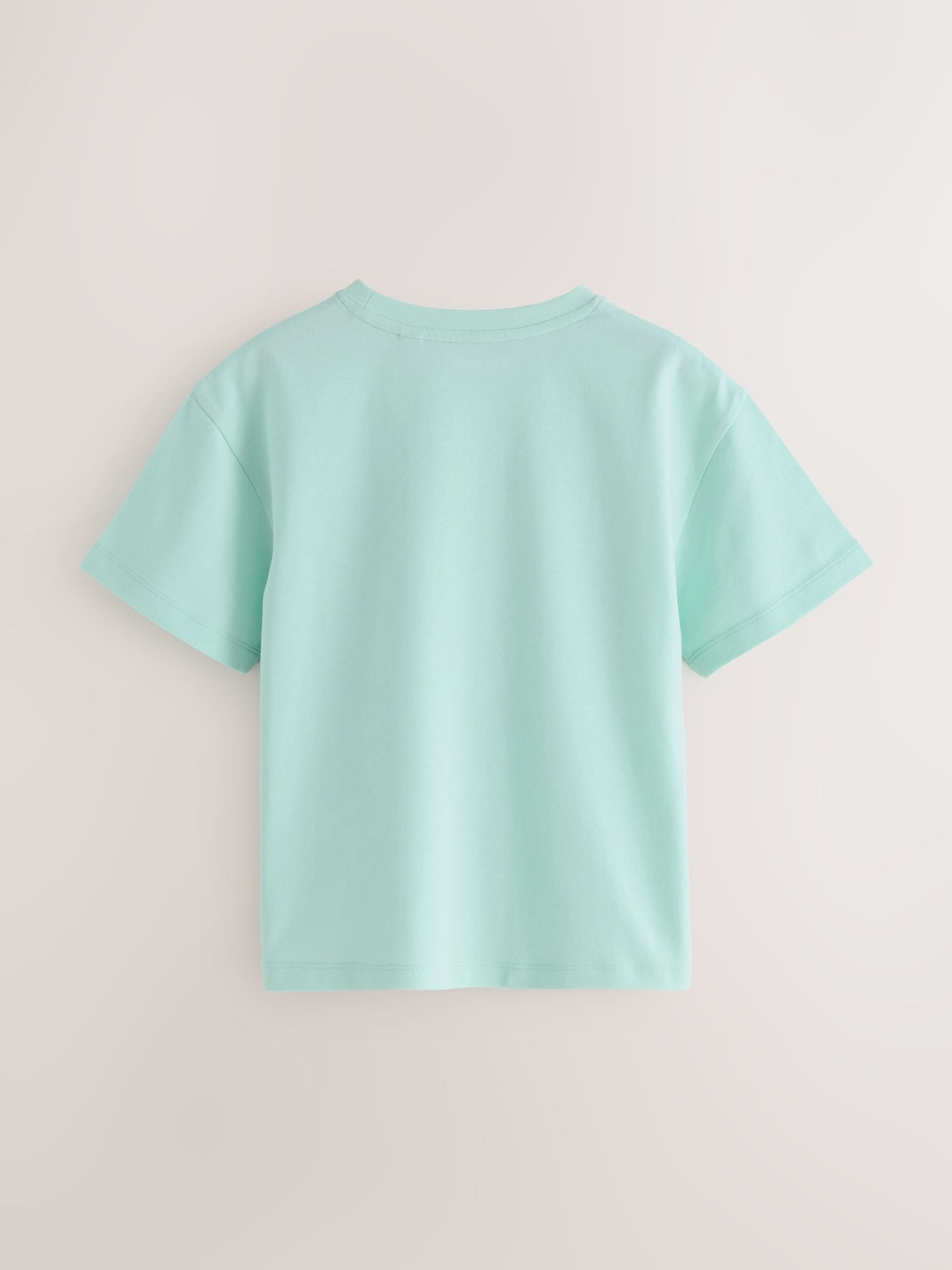Dsiney Kidz - smALLSAINTS Green/Blue Logo Crew Relaxed T-Shirts 3 Pack image 3