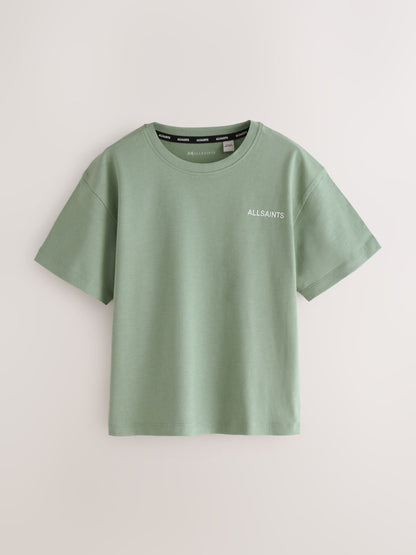 Dsiney Kidz - smALLSAINTS Green/Blue Logo Crew Relaxed T-Shirts 3 Pack image 4