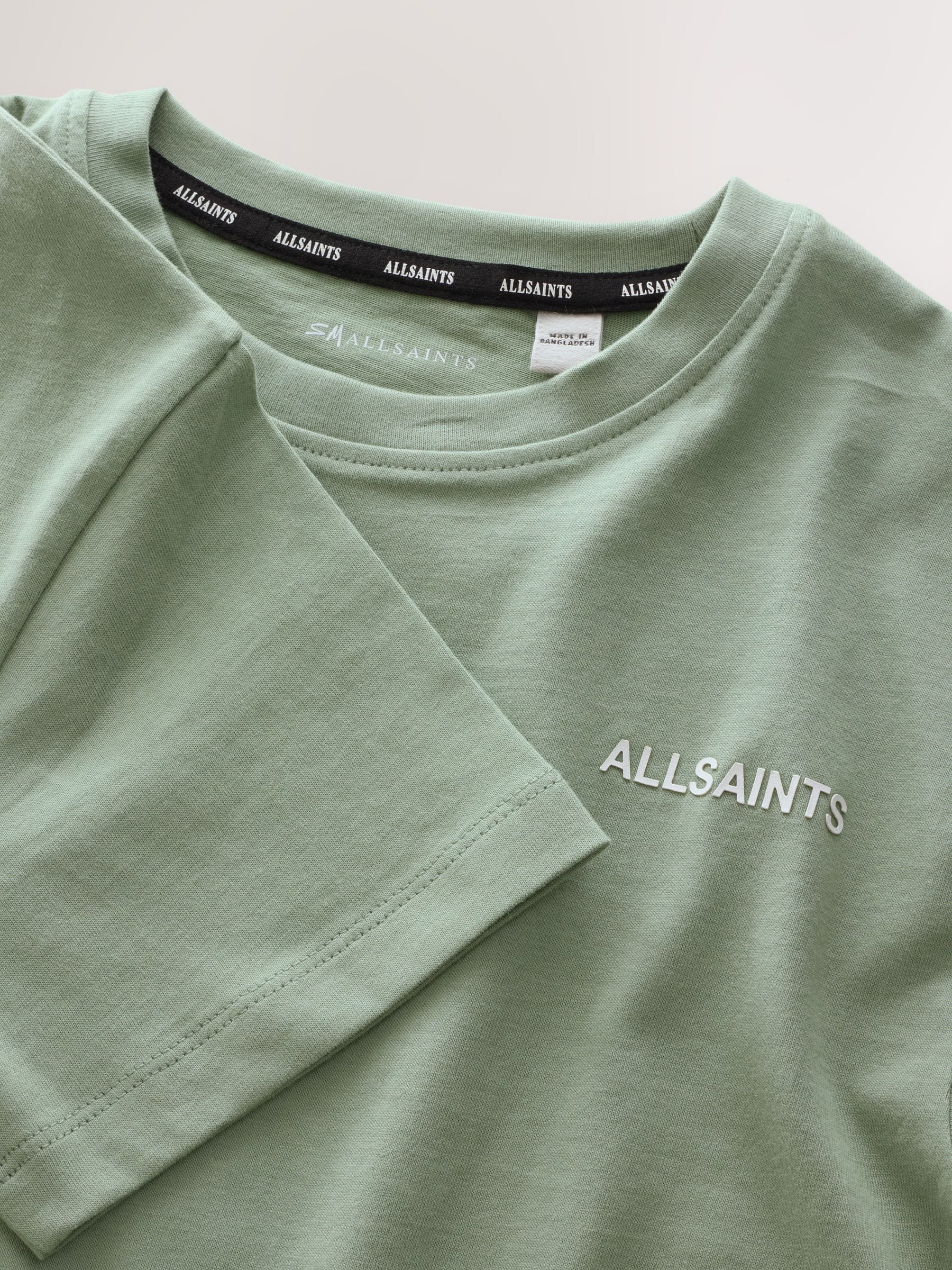 Dsiney Kidz - smALLSAINTS Green/Blue Logo Crew Relaxed T-Shirts 3 Pack image 7