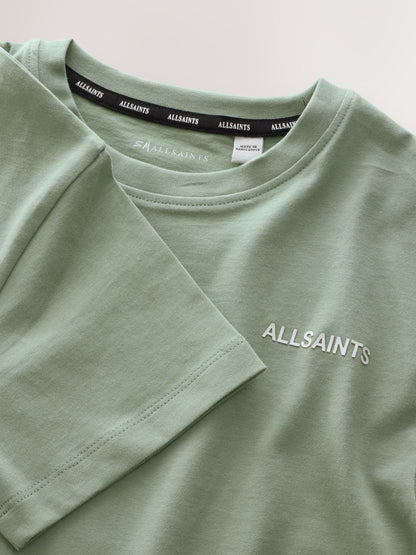 Dsiney Kidz - smALLSAINTS Green/Blue Logo Crew Relaxed T-Shirts 3 Pack image 7