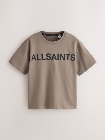 Dsiney Kidz - smALLSAINTS Black/Brown Logo Crew Neck Relaxed T-Shirts 3 Pack image 3