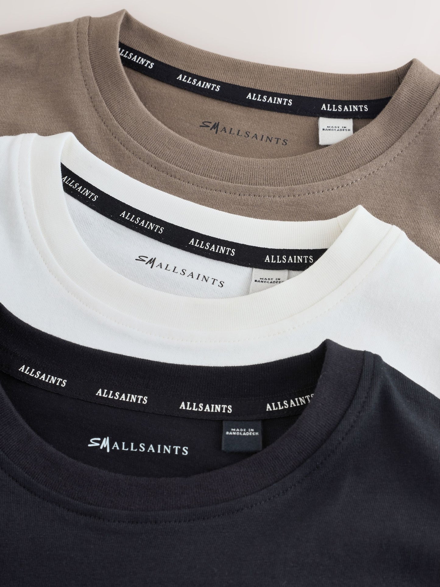 Dsiney Kidz - smALLSAINTS Black/Brown Logo Crew Neck Relaxed T-Shirts 3 Pack image 6