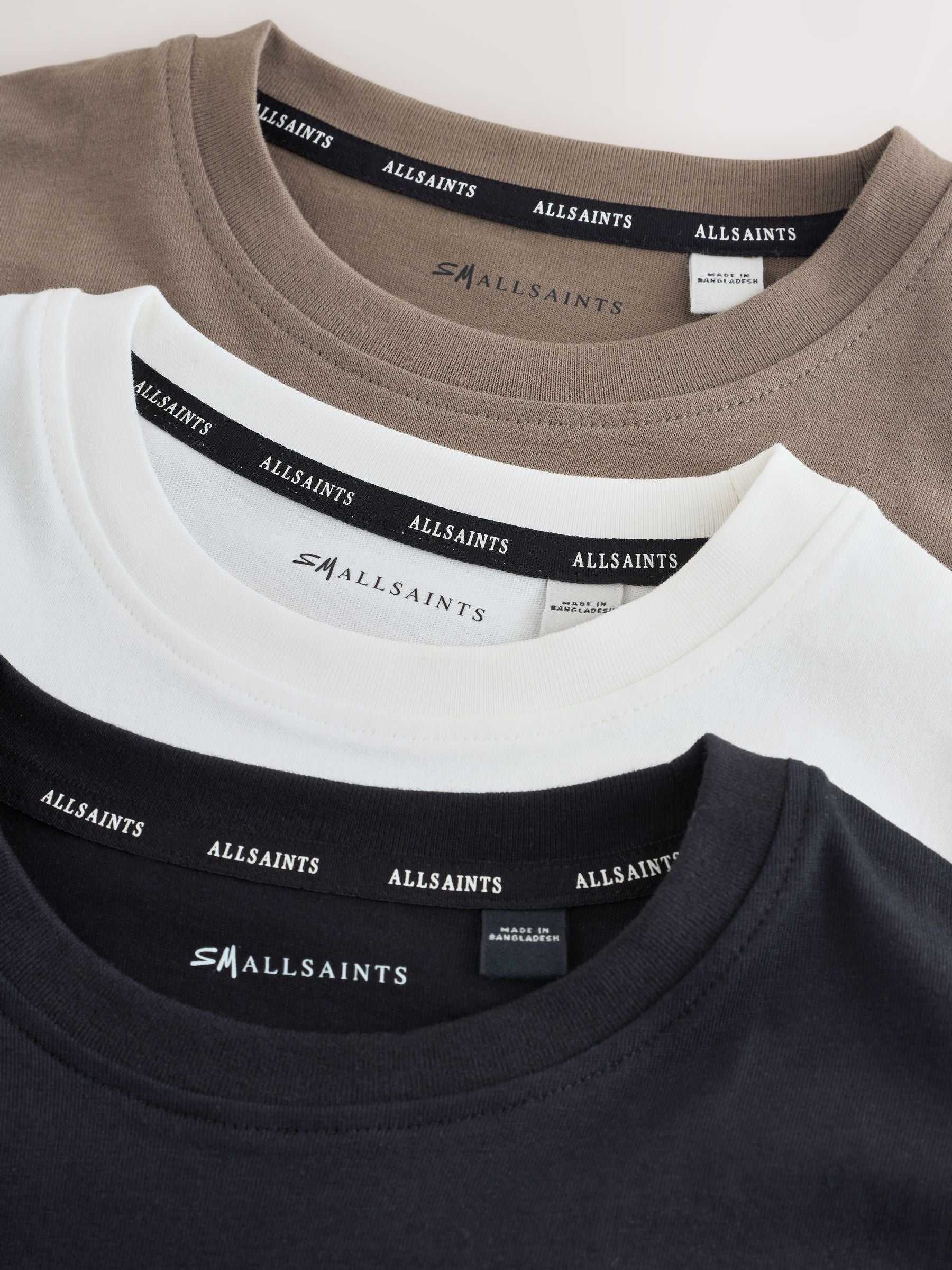 Dsiney Kidz - smALLSAINTS Black/Brown Logo Crew Neck Relaxed T-Shirts 3 Pack image 6