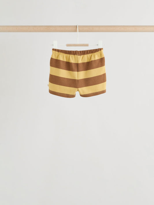 Blue/Rust Stripe Sweatshirt and Shorts 4 Piece Baby Set (0mths-2yrs) image 3