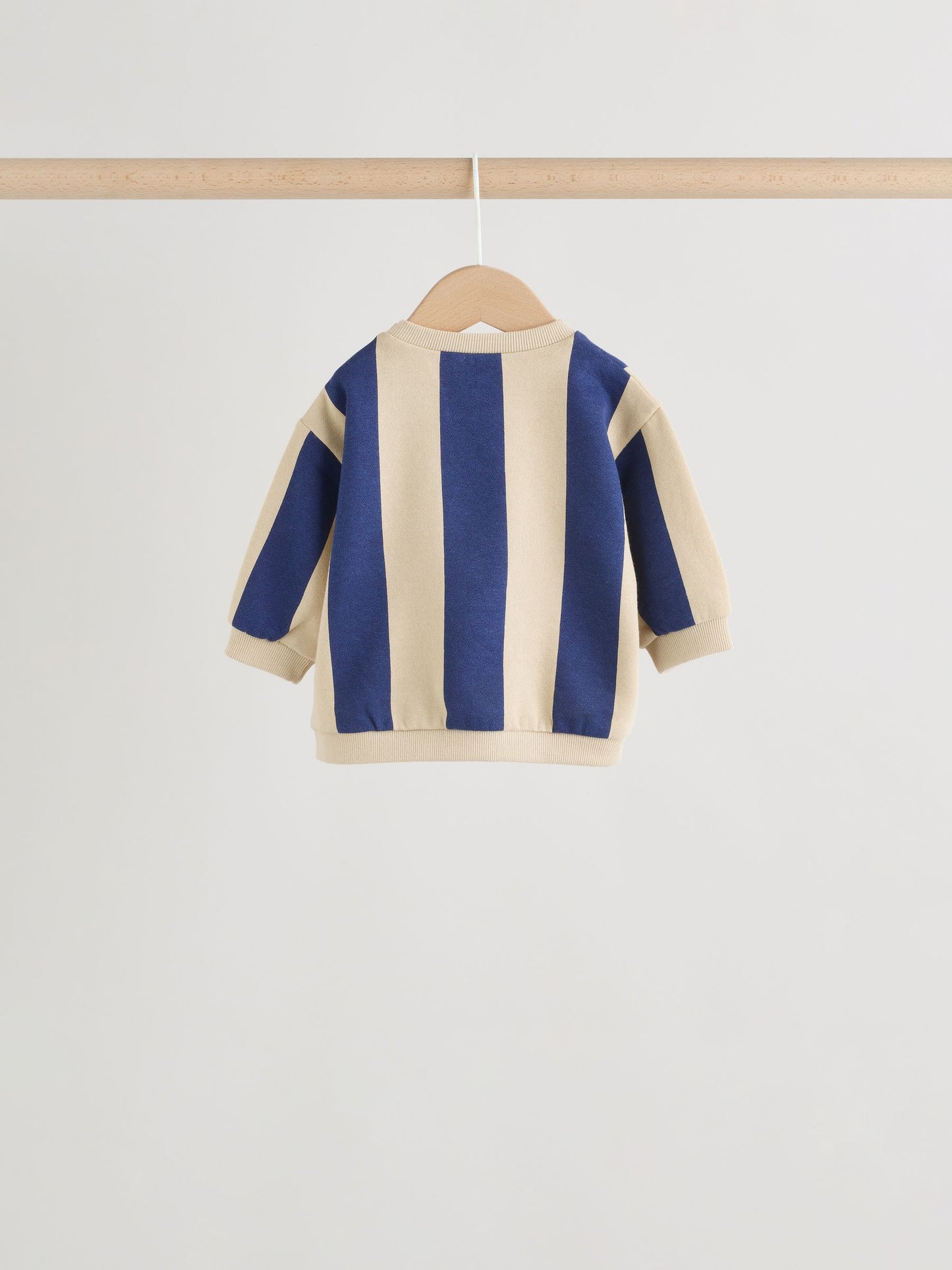 Blue/Rust Stripe Sweatshirt and Shorts 4 Piece Baby Set (0mths-2yrs) image 4