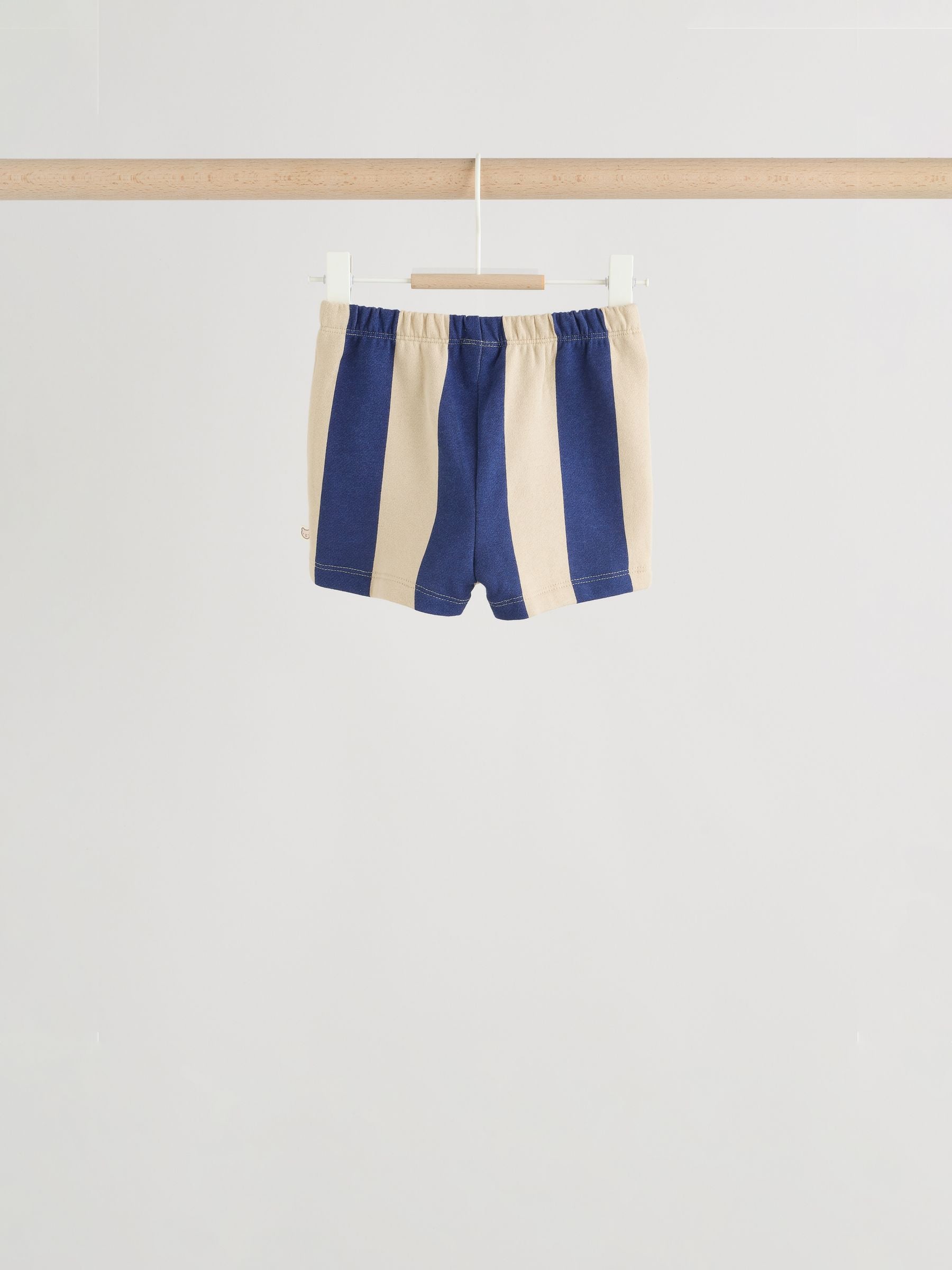 Blue/Rust Stripe Sweatshirt and Shorts 4 Piece Baby Set (0mths-2yrs) image 6