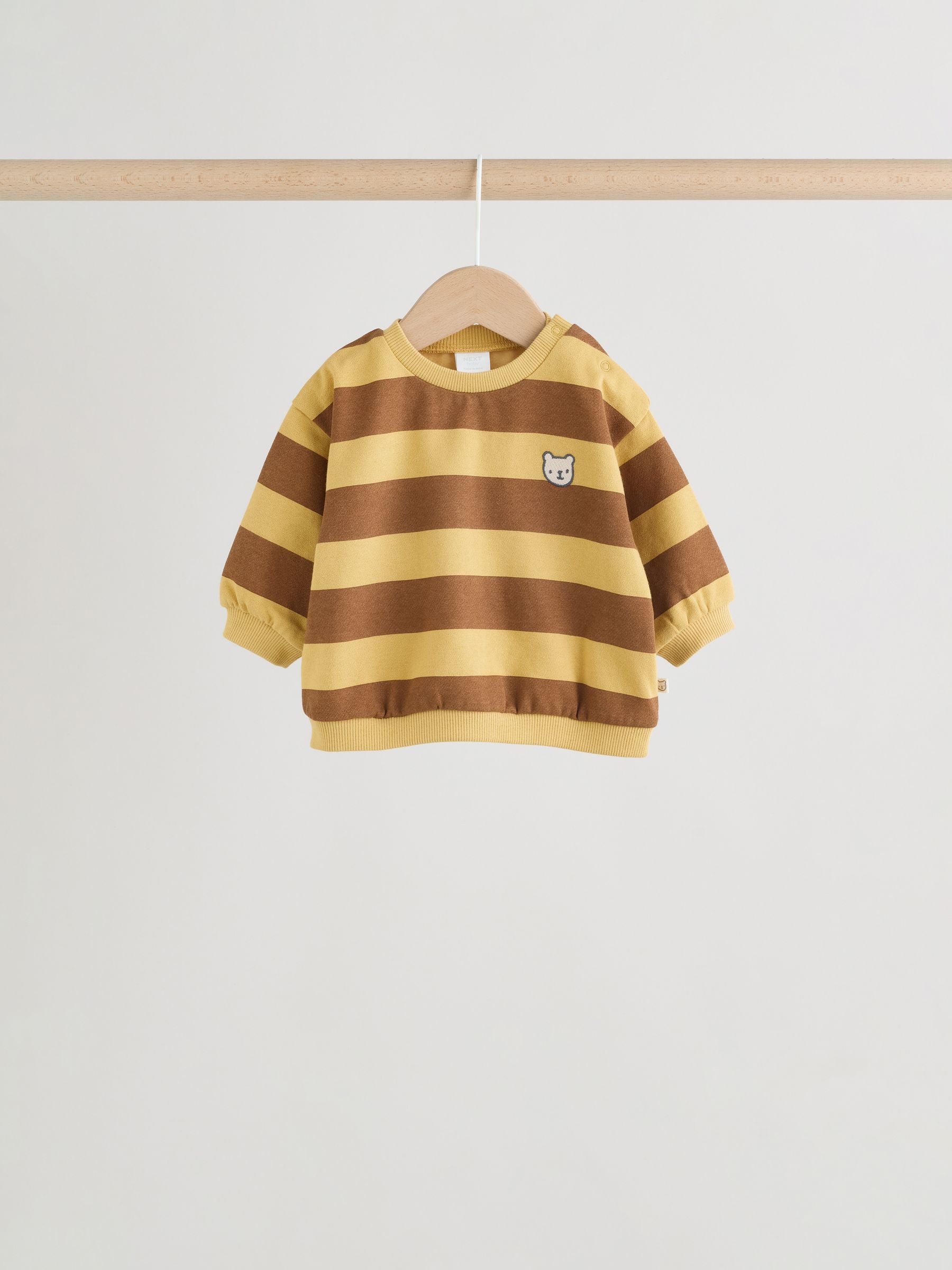 Blue/Rust Stripe Sweatshirt and Shorts 4 Piece Baby Set (0mths-2yrs) image 7
