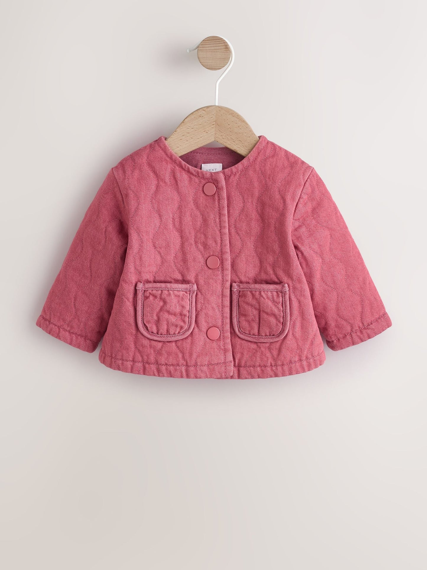 Dsiney Kidz - Pink Quilted Denim Baby Jacket (0mths-2yrs) image 1