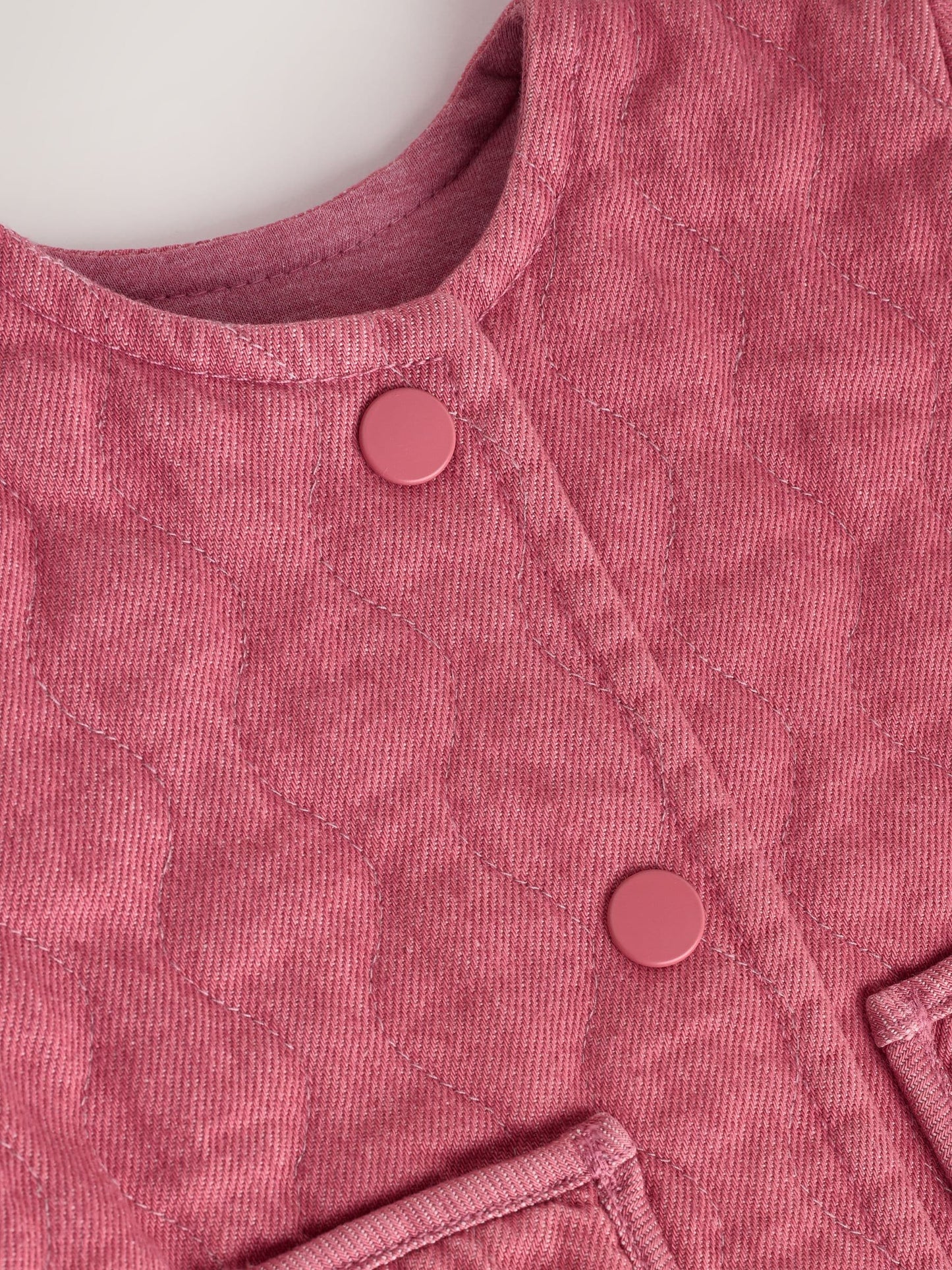 Dsiney Kidz - Pink Quilted Denim Baby Jacket (0mths-2yrs) image 4