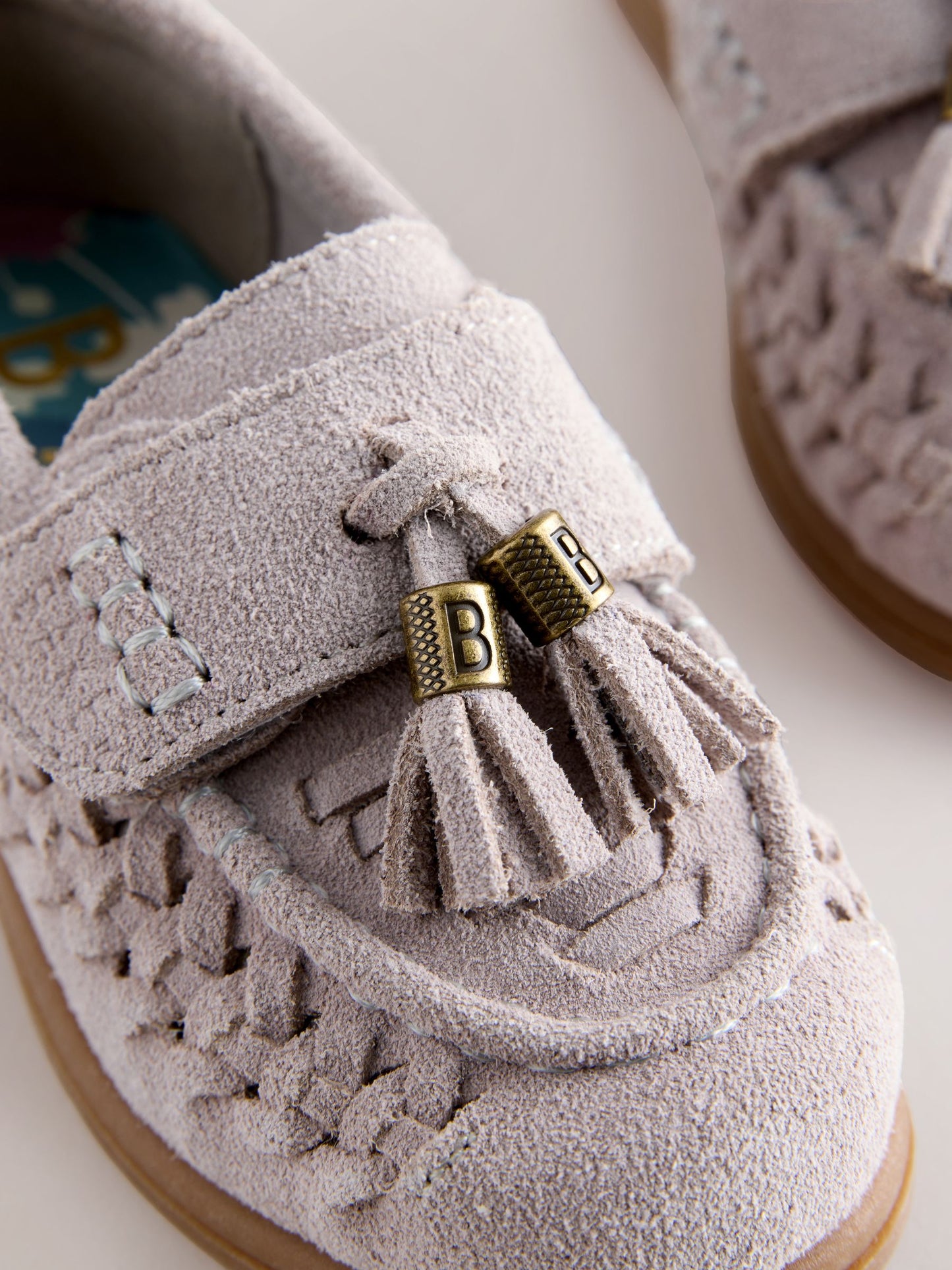 Baker by Ted Baker Stone Weave Tassle Loafers image 3