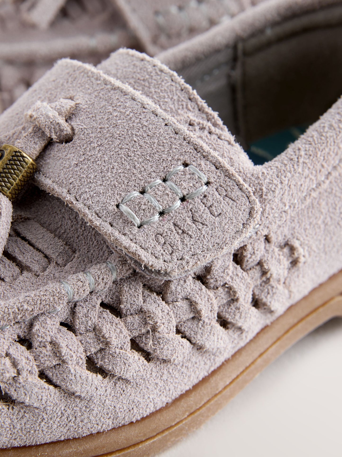 Baker by Ted Baker Stone Weave Tassle Loafers image 4