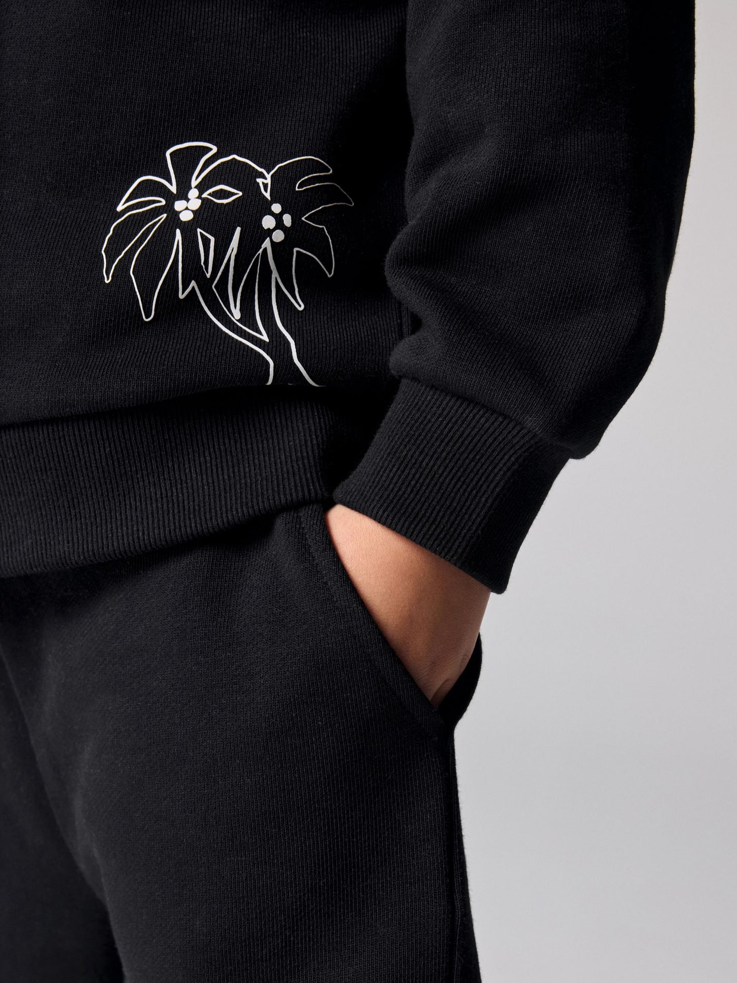 smALLSAINTS Black Motive Jacket T-Shirt and Shorts 3 Piece Set image 5