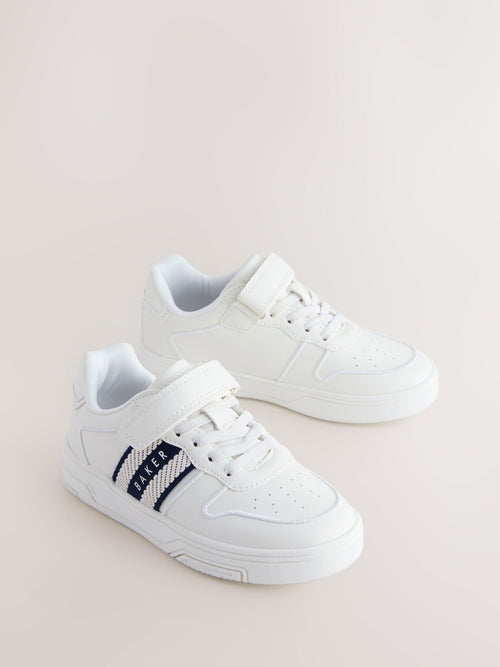 Baker by Ted Baker Branded Tape Chunky White Trainers image 1