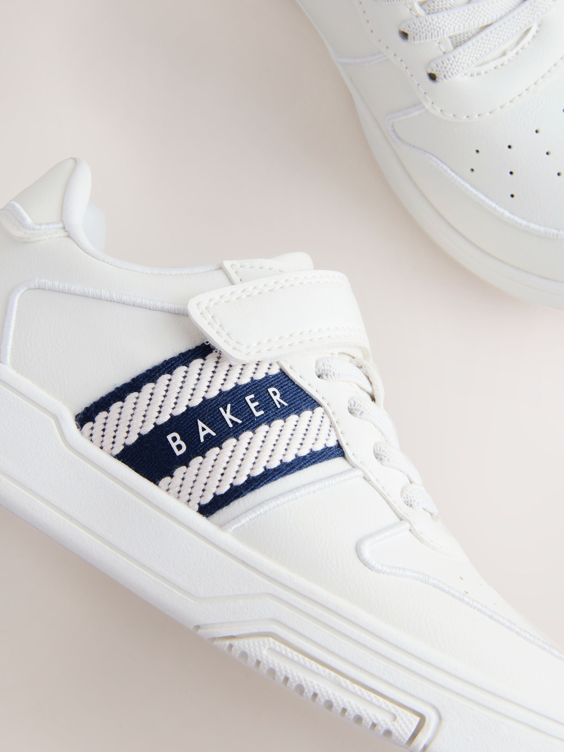 Baker by Ted Baker Branded Tape Chunky White Trainers image 4