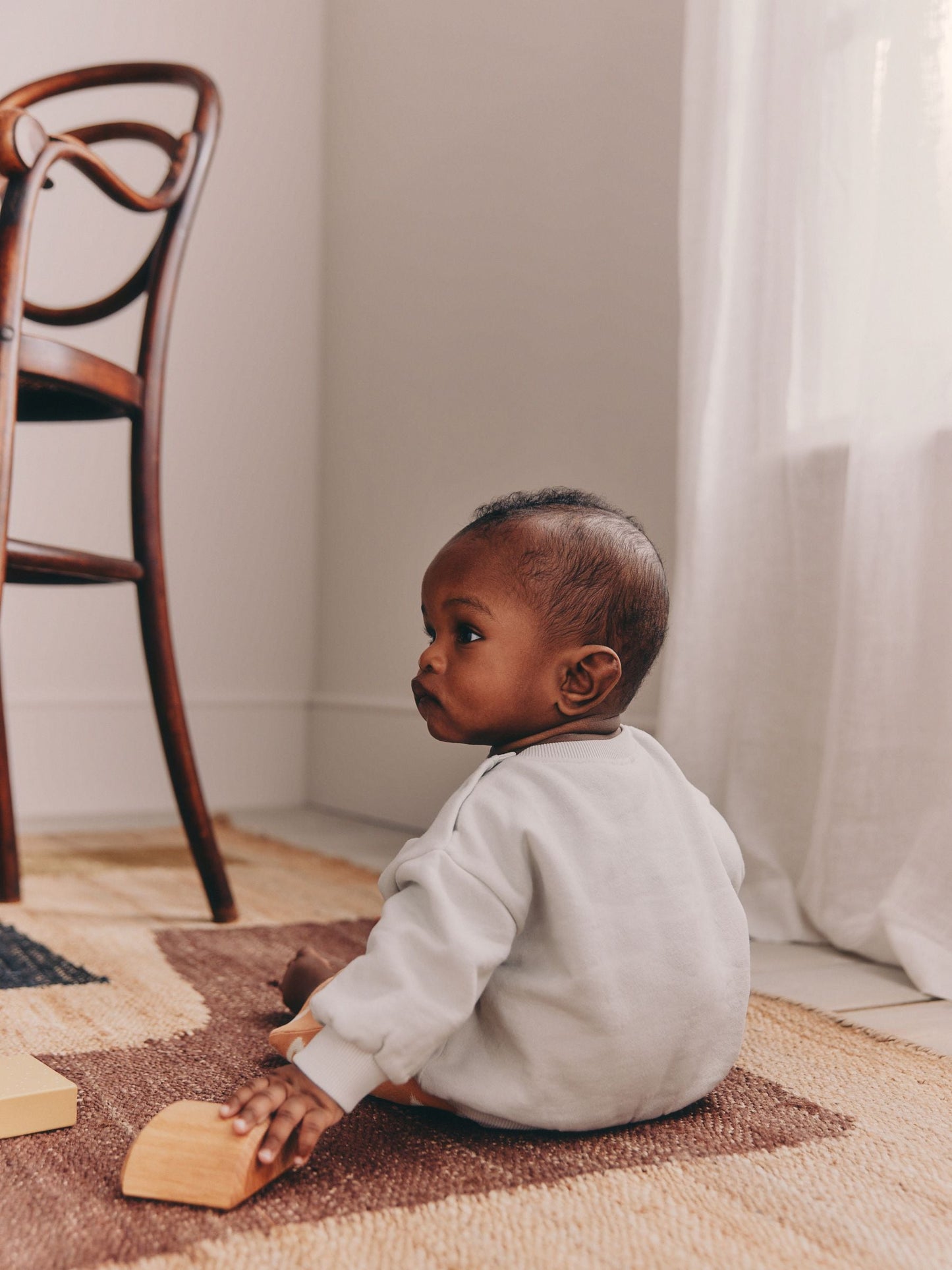 Grey/Rust Sun Sweat Top and Joggers Baby Set (0mths-2yrs) image 3