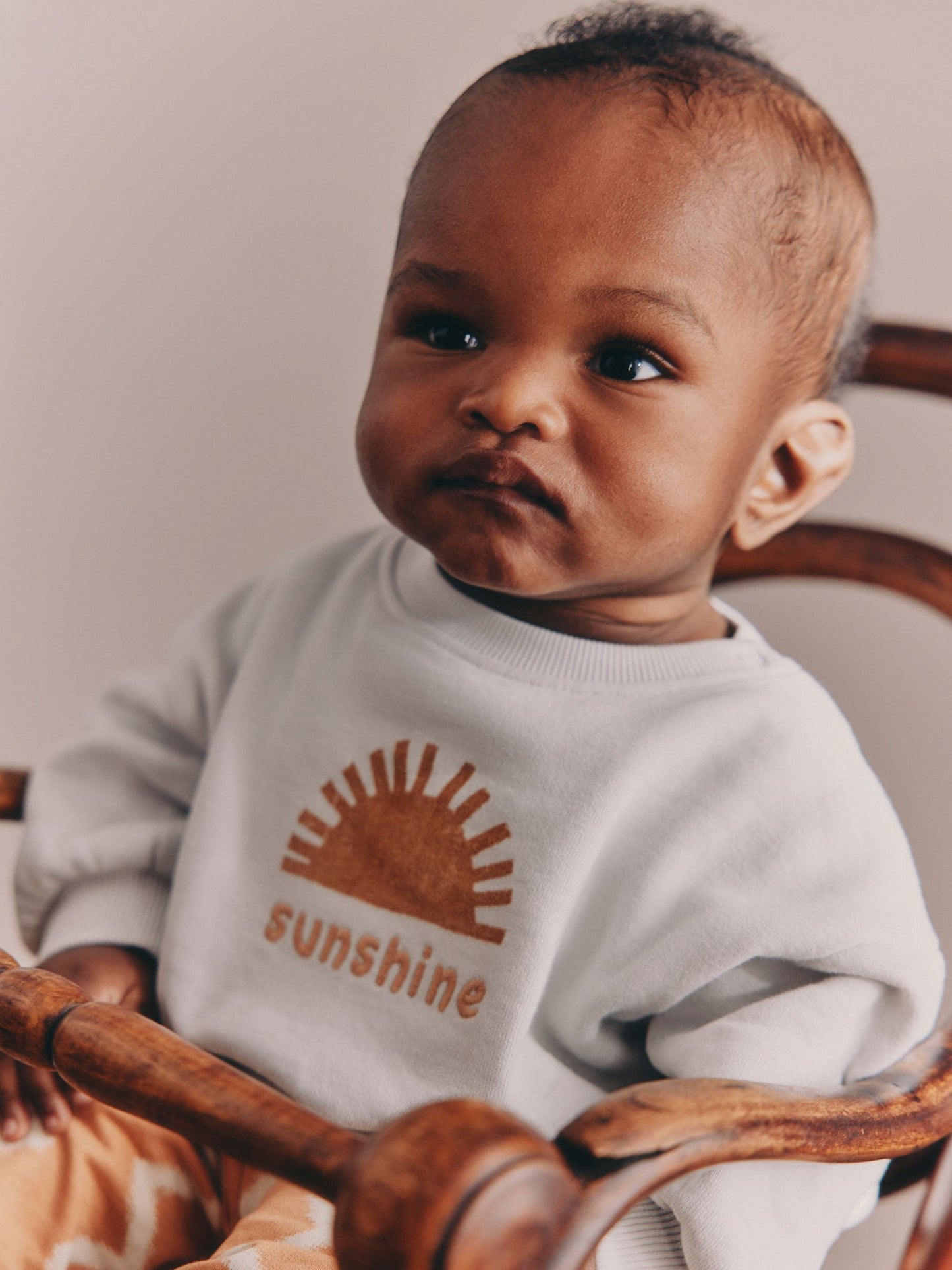 Grey/Rust Sun Sweat Top and Joggers Baby Set (0mths-2yrs) image 4
