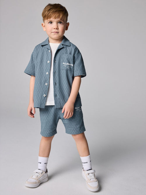 smALLSAINTS Blue Kylo Short Sleeve Shirt and Shorts Set image 1
