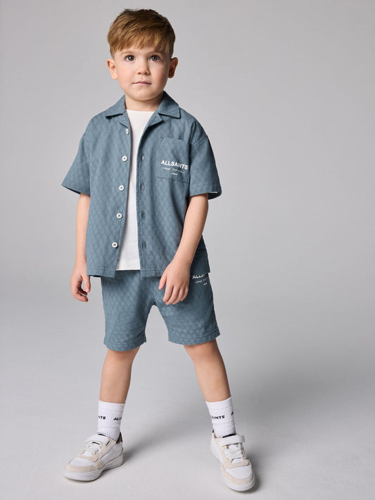 smALLSAINTS Blue Kylo Short Sleeve Shirt and Shorts Set image 1