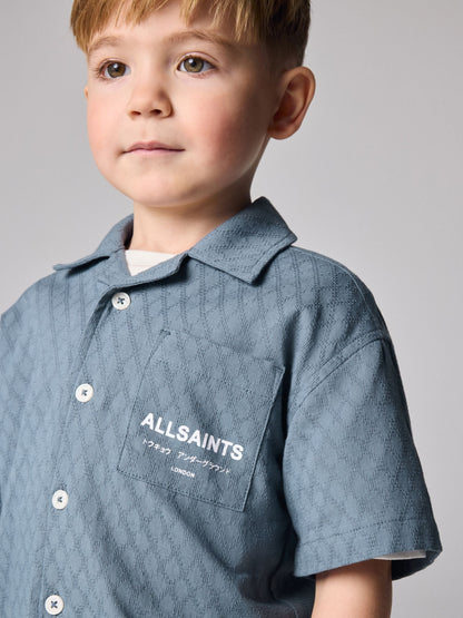 smALLSAINTS Blue Kylo Short Sleeve Shirt and Shorts Set image 4