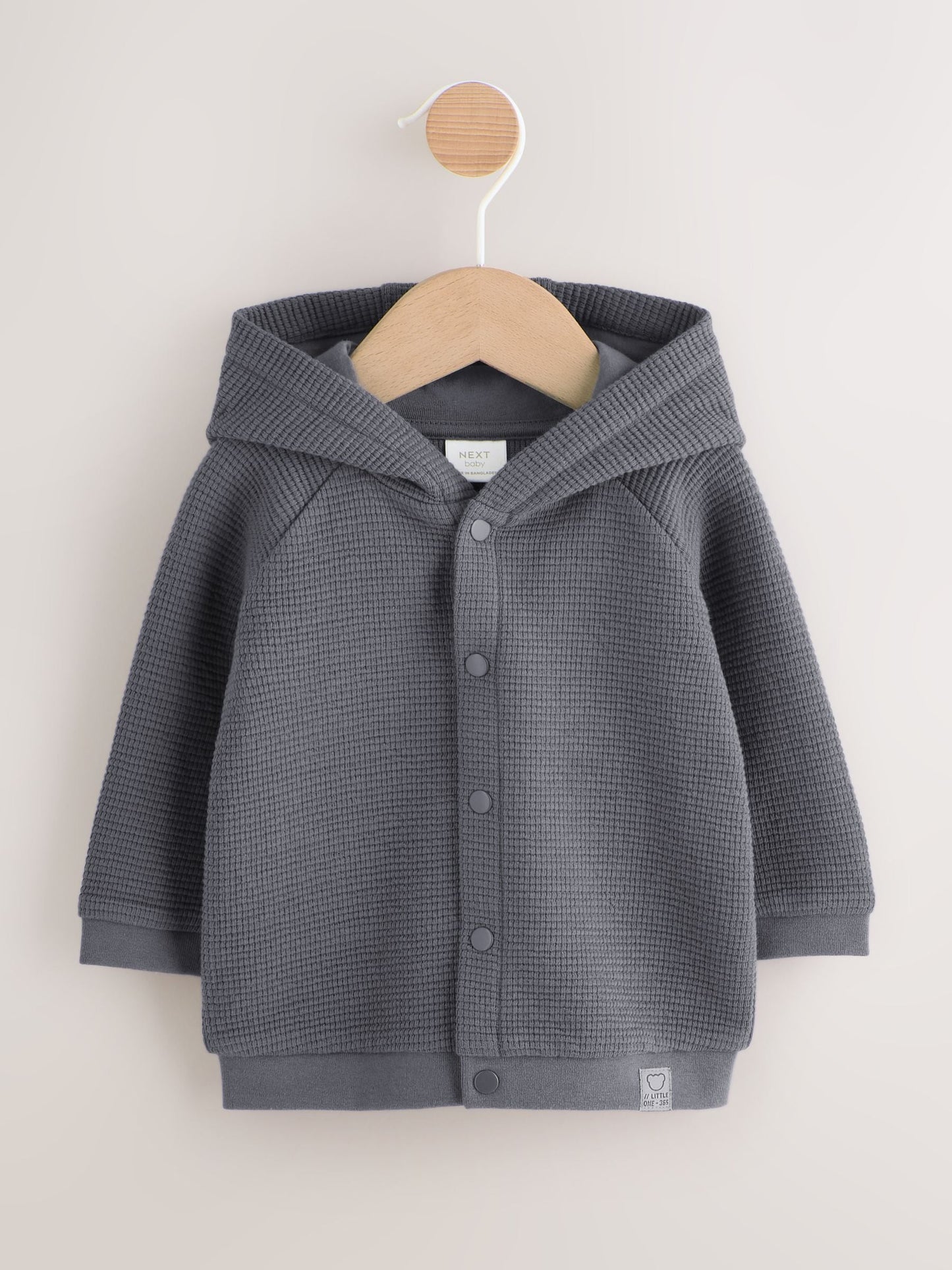 Dsiney Kidz - Charcoal Grey Lightweight Textured Jersey Baby Jacket (0mths-2yrs) image 1