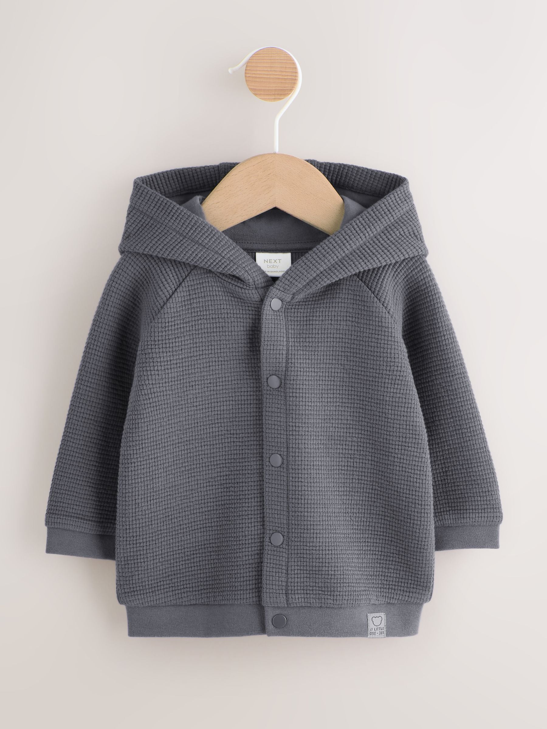 Dsiney Kidz - Charcoal Grey Lightweight Textured Jersey Baby Jacket (0mths-2yrs) image 1