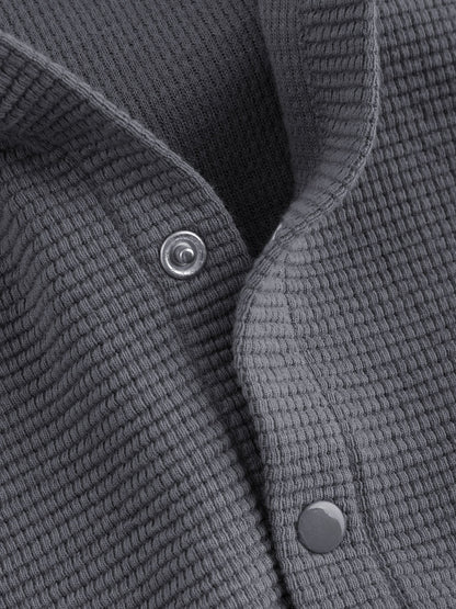 Dsiney Kidz - Charcoal Grey Lightweight Textured Jersey Baby Jacket (0mths-2yrs) image 3