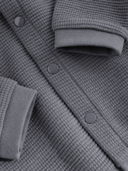 Dsiney Kidz - Charcoal Grey Lightweight Textured Jersey Baby Jacket (0mths-2yrs) image 6