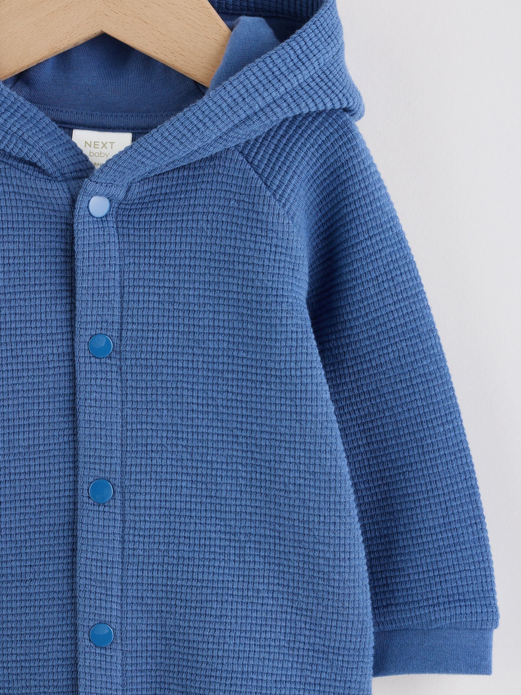 Dsiney Kidz - Blue Lightweight Textured Jersey Baby Jacket (0mths-2yrs) image 3