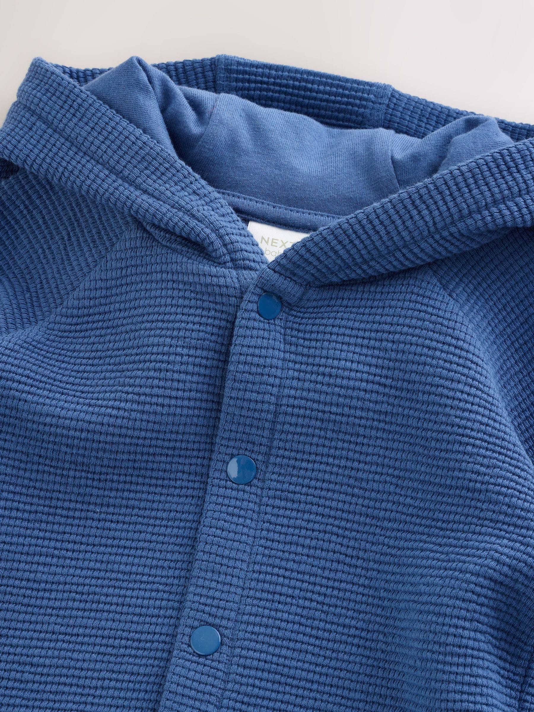Dsiney Kidz - Blue Lightweight Textured Jersey Baby Jacket (0mths-2yrs) image 4