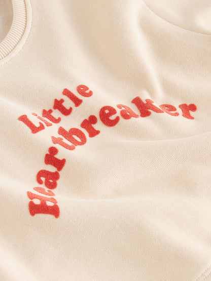 Neutral/Red Heartbreaker Sweatshirt and Leggings Baby Set (0mths-2yrs) image 6