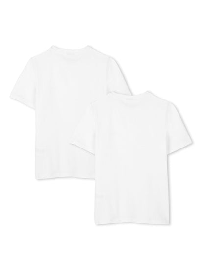 Dsiney Kidz - BOSS White 2 Pack Logo Crew Neck Short Sleeve T-Shirts image 3