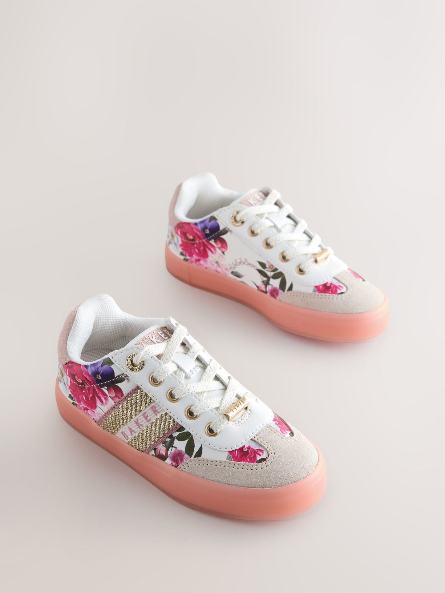 Baker by Ted Baker Tape Trainers with Gum Sole image 2