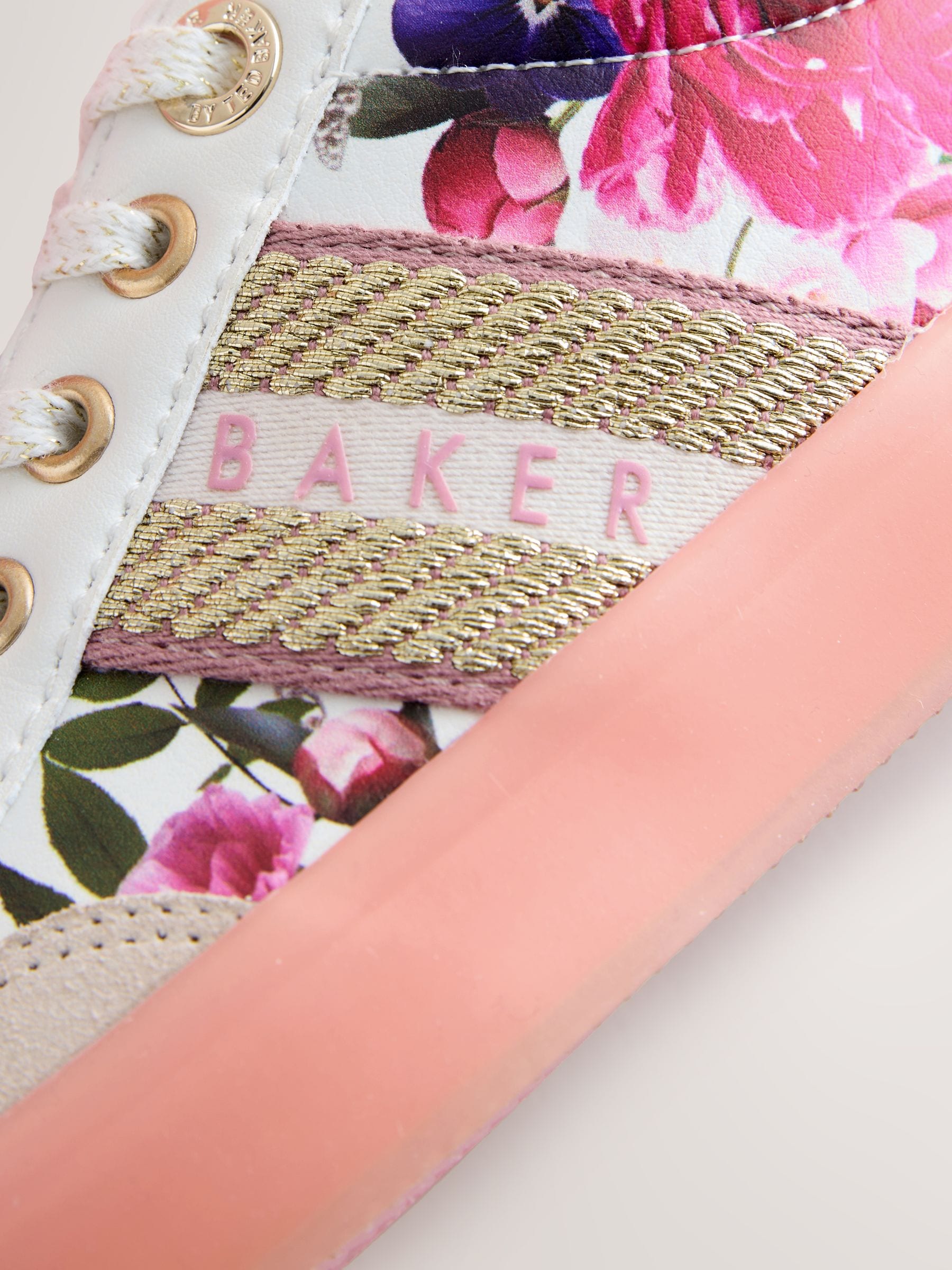 Baker by Ted Baker Tape Trainers with Gum Sole image 3