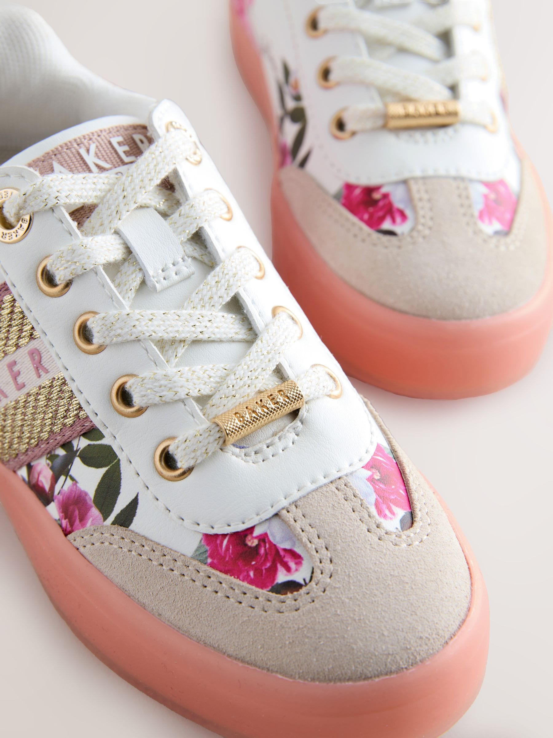 Baker by Ted Baker Tape Trainers with Gum Sole image 5