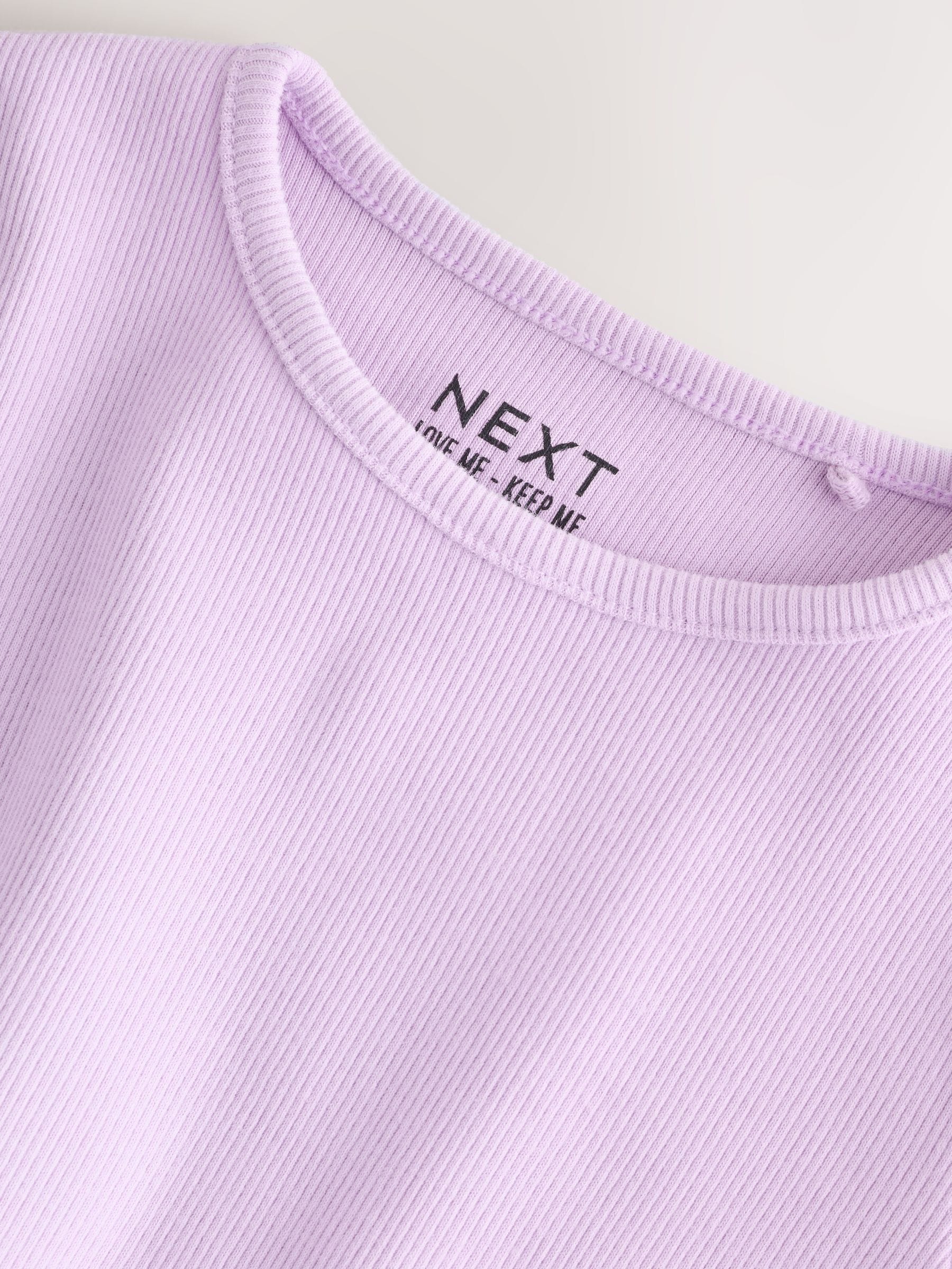 Dsiney Kidz - Lilac Purple Rib Long Sleeve T-Shirt (3mths-7yrs) image 7